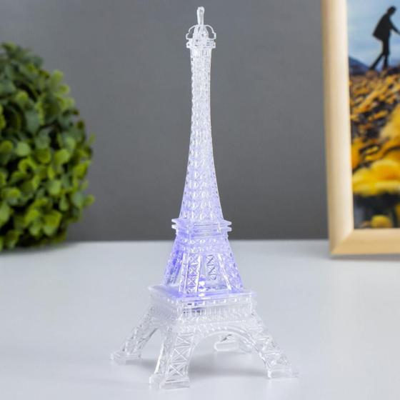 Imagem de Luminária Torre Eiffel 3d Led Abajur Decoração Acrílico Hoje