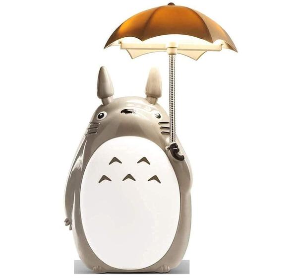 Imagem de Luminária Totoro Guarda chuva Luz Noturna Branca Bateria Ou Tomada