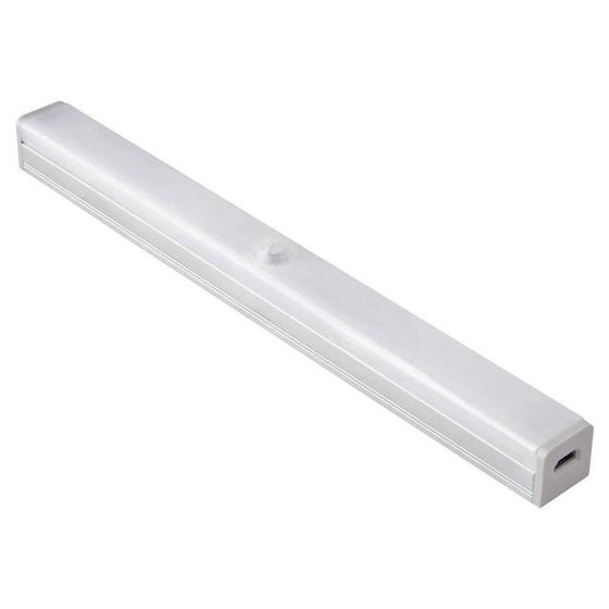 Imagem de Luminária Tubular Barra Led Com Sensor Presença Spot Armários Quarto Cabo USB