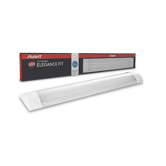 Luminária Tubular Led 36w Sobrepor Slim 100cm Branco Frio Avant