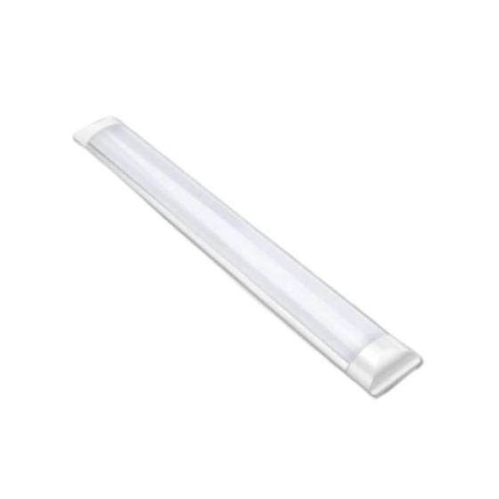 Imagem de Luminária Tubular Linear Led Sobrepor Slim Calha Bivolt Econômico Branco Frio e Branco Quente(branco quente,40w-120cm)