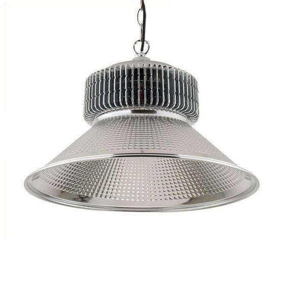 Luminária Ufo 200W Industrial Galpão High Bay Canopla em Alumínio