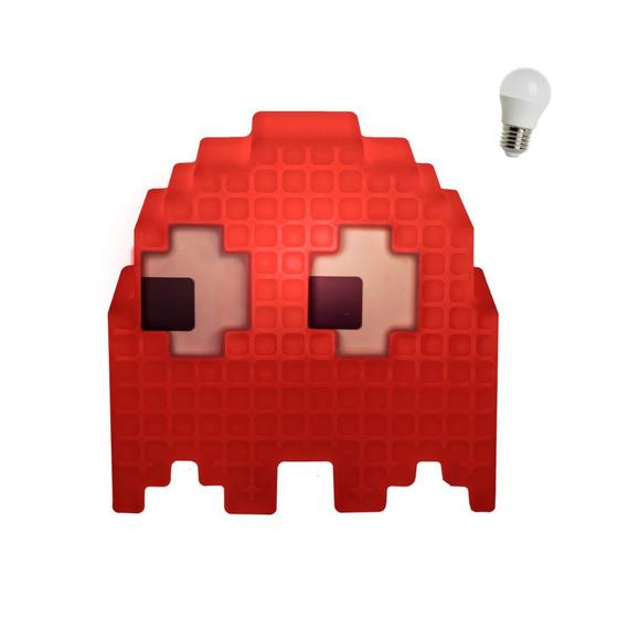 Imagem de Luminária Usare Fantasminha Fantasma do Pac-Man com Lâmpada LED Presente Geek Game Retrô Nerd