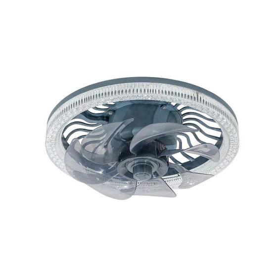 Imagem de Luminária Ventilador De Teto Led Multicor Controle Remoto