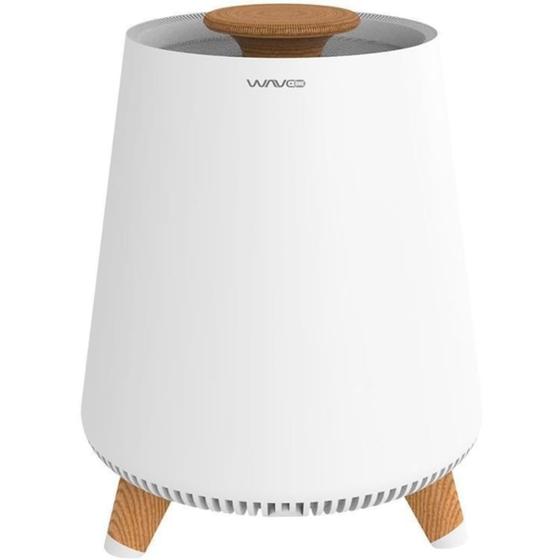 Imagem de Luminária Waveone Com Caixa De Som Bluetooth Lumi Madeira