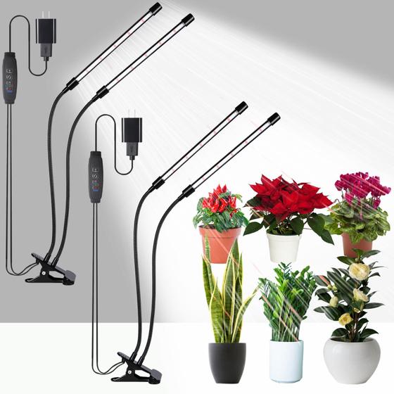 Imagem de Luminárias de Cultivo RWNTAO - 2 Unidades com 168 LEDs de Espectro Completo