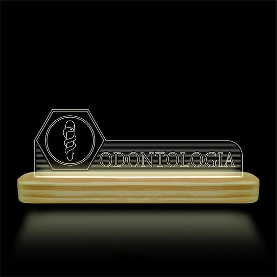 Imagem de Luminárias de Mesa abajur de Acrílico com iluminação em LED 3D Criativas