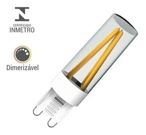 Imagem de Luminatti - lampada g9 filamento cristal dimerizável 3w 127v 2700k