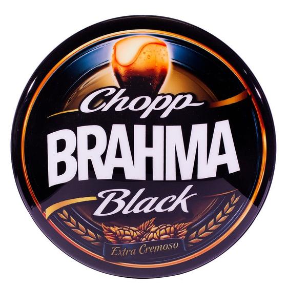 Imagem de Luminoso de Parede Cerveja Brahma Chopp Black Retrô Vintage Bar, Garagem, Churrasqueira, Espaço Gourmet