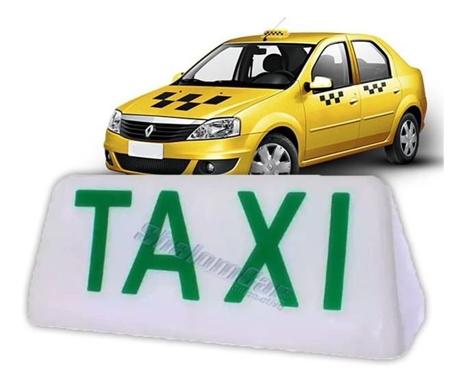 Imagem de Luminoso para Teto de Taxi com Base de 2 Íman C Soquete