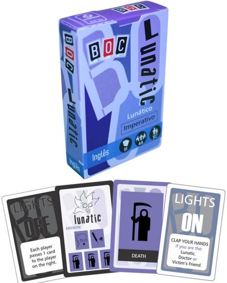 Imagem de Lunatic - lunático (imperativo) - box of cards - 51 cartas