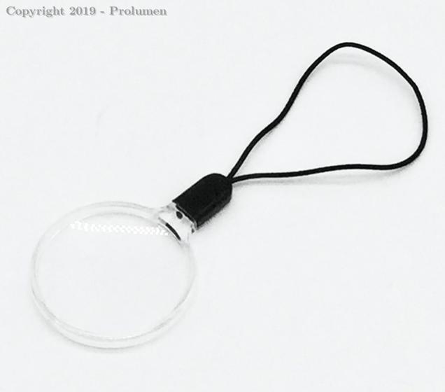 Lupa Auxiliar leitura 3x 32mm cordao elastico - 2214 Menor preço em Lupa Auxiliar leitura 3x 32mm cordao elastico - 2214