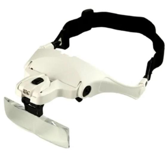 Imagem de Lupa Cabeça Oculos com Led 5 Lentes Profissional Top a Pilha