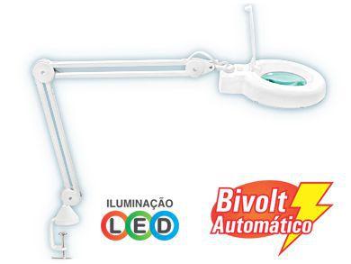 Lupa com Luminária LED Solver HL-500 LED 5x - Bivolt Menor preço em Lupa com Luminária LED Solver HL-500 LED 5x - Bivolt