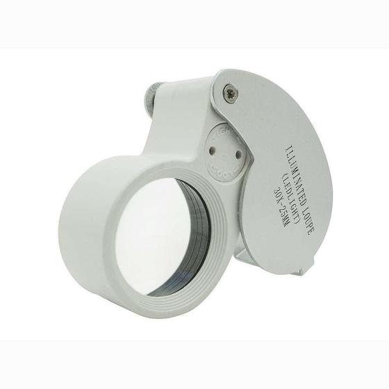 Imagem de Lupa De Bolso Com Iluminacao Led 25mm Solver Sld-1