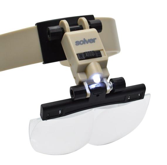 Imagem de Lupa de Cabeça com Led Solver SLC-1010