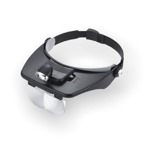 Lupa de cabeça com luz de LED para profissionais de estética e joalheiros Menor preço em Lupa de cabeça com luz de LED para profissionais de estética e joalheiros