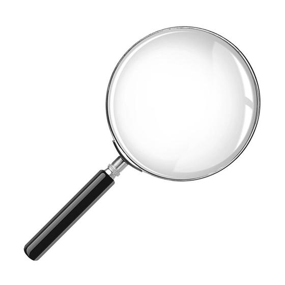 Lupa De Mão Lente De Aumento Com Cabo 75 Mm Menor preço em Lupa De Mão Lente De Aumento Com Cabo 75 Mm
