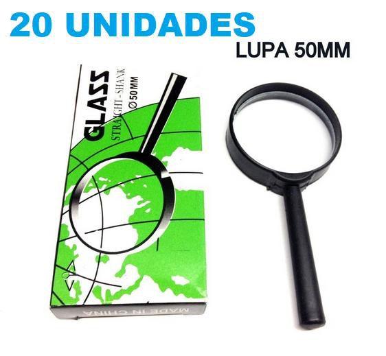 Lupa Glass Straight Shank Tamanhos 50mm 20 Unidades Menor preço em Lupa Glass Straight Shank Tamanhos 50mm 20 Unidades
