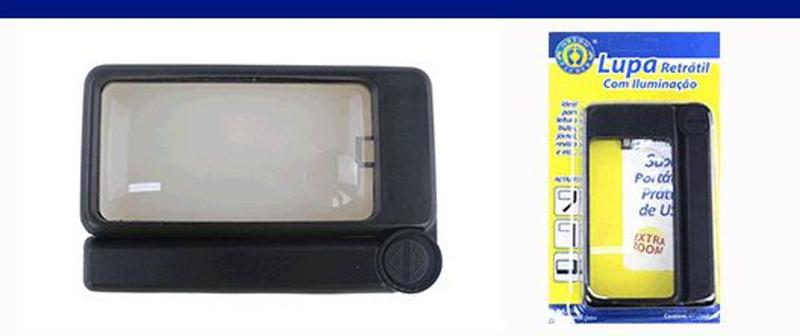 Lupa / Lente de Aumento Retangular com Iluminação da ORTHO PAUHER Menor preço em Lupa / Lente de Aumento Retangular com Iluminação da ORTHO PAUHER