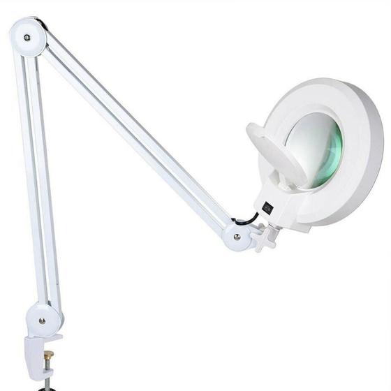 Imagem de Lupa Luminária 10X Estética Mesa Profissional 120 Led Bivolt