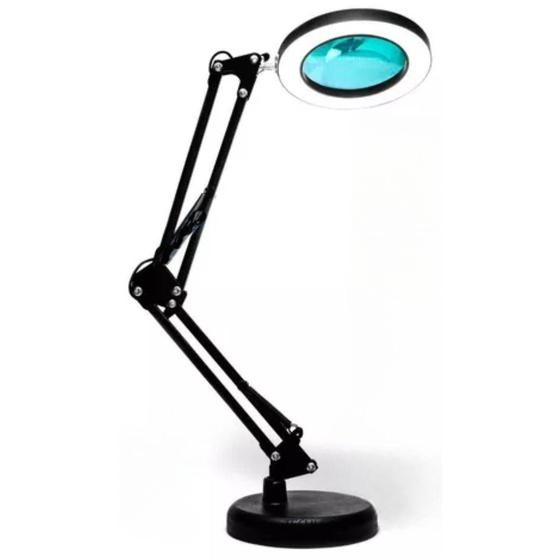 Lupa Luminária Bancada Led Estética Articulável Bivolt Zk342 Menor preço em Lupa Luminária Bancada Led Estética Articulável Bivolt Zk342