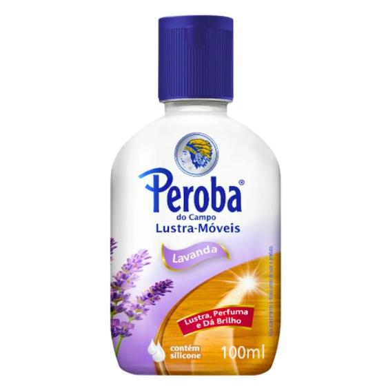 Imagem de Lustra Móveis 100ml Lavanda Conserva e Renova Portas Janelas Inox Pisos e Móveis Peroba