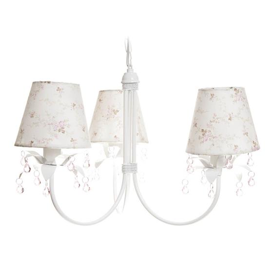 Imagem de Lustre 3L Primavera Rosa Quarto Bebê Infantil Menina