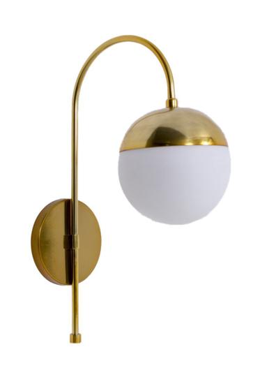 Imagem de Lustre Arandela Bola Globo 15cm Dourado 221