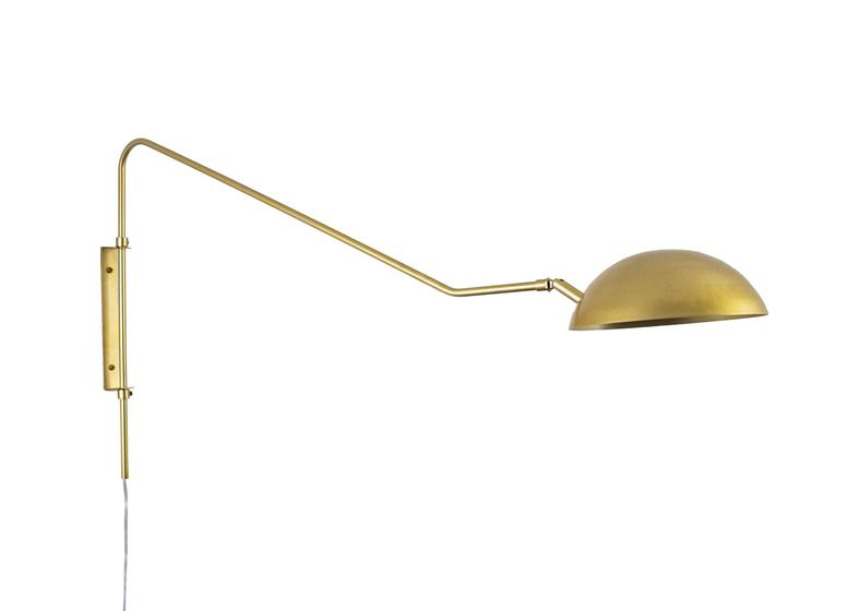 Imagem de Lustre Arandela Dome Articulada Industrial 120cm Dourado 392