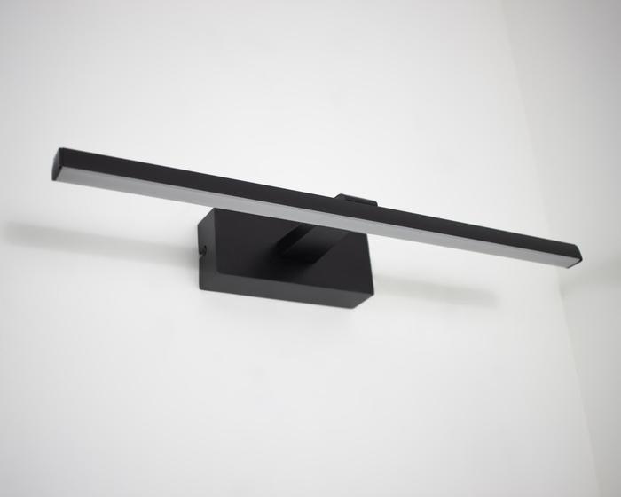 Imagem de Lustre Arandela Preto Para Quadro Espelho 60cm com Led 12W 3000K