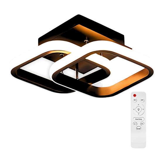 Imagem de Lustre Attract Led c/ Controle 110V/220V - Preto