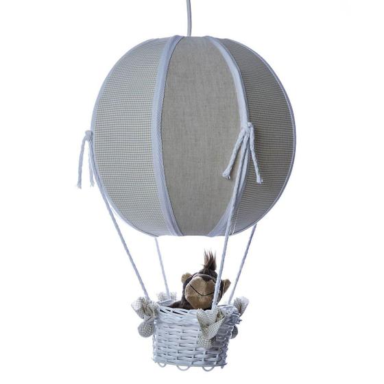 Lustre Balão Bolinha Bege Floresta Quarto Bebê Infantil Menino Menor preço em Lustre Balão Bolinha Bege Floresta Quarto Bebê Infantil Menino