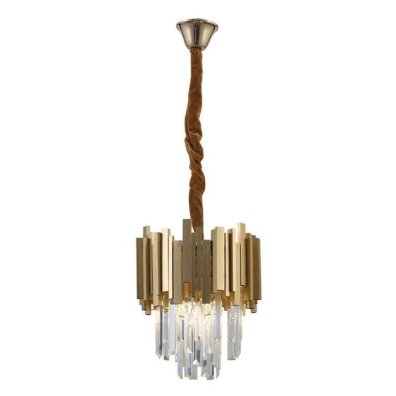 Imagem de Lustre Blumenau Midas Red Dourado P/3 Lamp E14 89501230