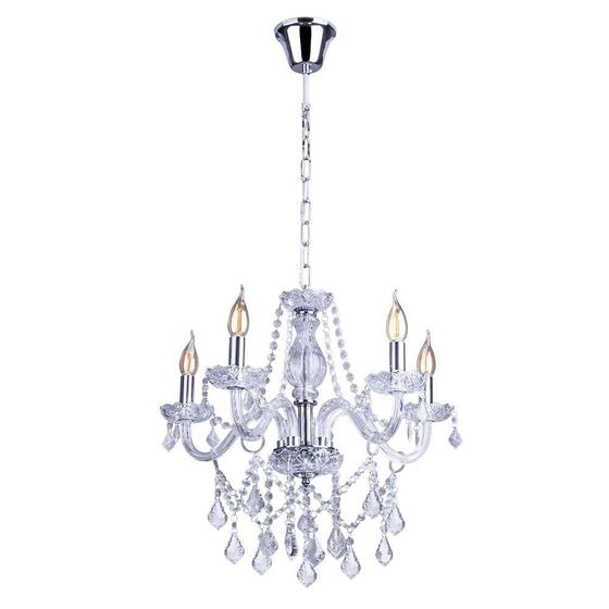 Imagem de Lustre Candelabro De Cristal Legítimo France Nice 5 Braços E14