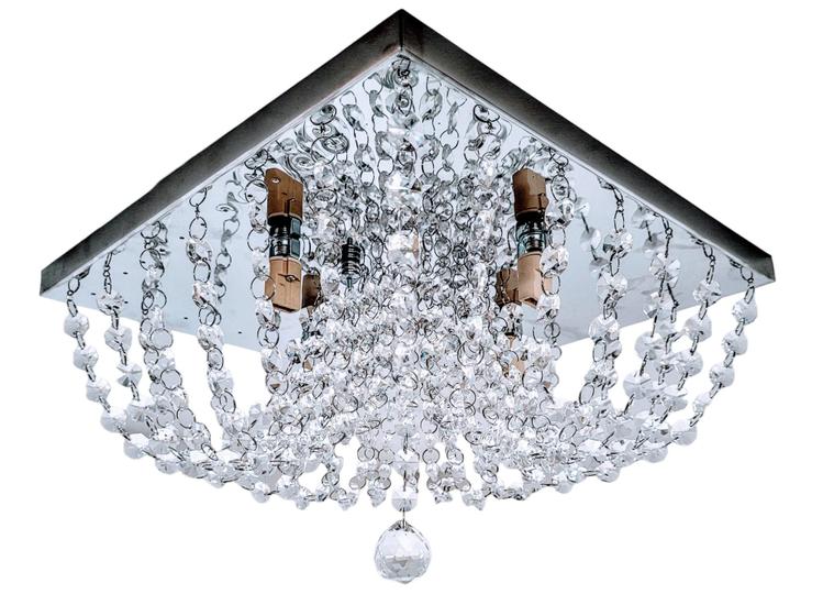 Imagem de Lustre Cristais Legítimos Arqueado 30x30 Ld031b Lúmens Design