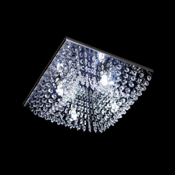 Lustre Cristal Plafon Quadrado 30X30X10Cm Hunter Trade G9 Menor preço em Lustre Cristal Plafon Quadrado 30X30X10Cm Hunter Trade G9