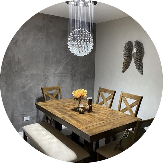 Imagem de Lustre de Cristal com 50cm Para Sala de Jantar Vai Com Led