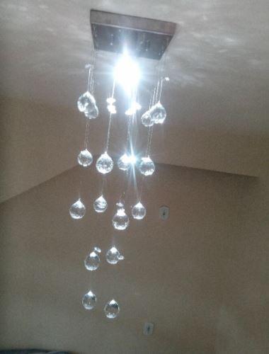 Imagem de Lustre de Cristal Legítimo K9 Com 50cm de Altura Para Quarto