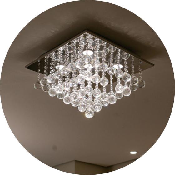 Imagem de Lustre de Cristal Legítimo K9 Para Sala e Quarto Alto Brilho