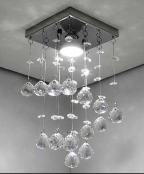 Imagem de Lustre  de cristal legítimo para lâmpada tradicional E27