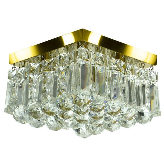 Imagem de Lustre De Cristal Legitimo Wonderwall 20x20 Dourado