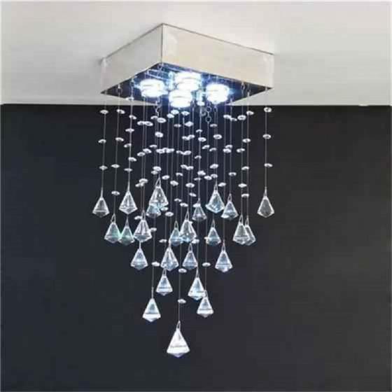 Imagem de Lustre de Cristal para sala, quarto, hall, corredor, cozinha base 20x20