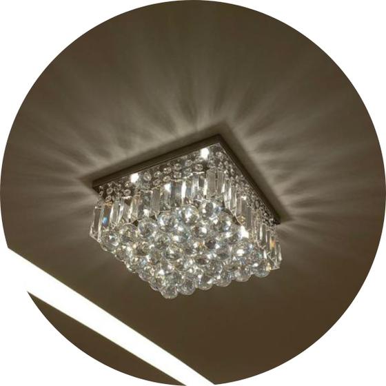 Lustre de Cristal Verdadeiro K9 Para Sala de Estar/Jantar Menor preço em Lustre de Cristal Verdadeiro K9 Para Sala de Estar/Jantar