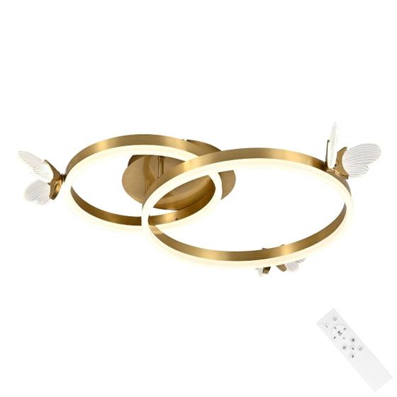 Imagem de Lustre de Teto Borboleta com 2 Arcos Redondo Bivolt