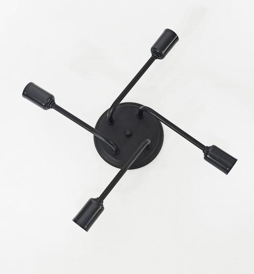 Lustre De Teto Industrial Retrô para 4 Lâmpadas - Plafon Retrô Aranha Sputnik Menor preço em Lustre De Teto Industrial Retrô para 4 Lâmpadas - Plafon Retrô Aranha Sputnik