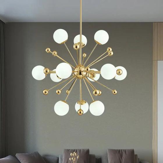 Imagem de Lustre Estrela Dourada Smart Norte 80cm