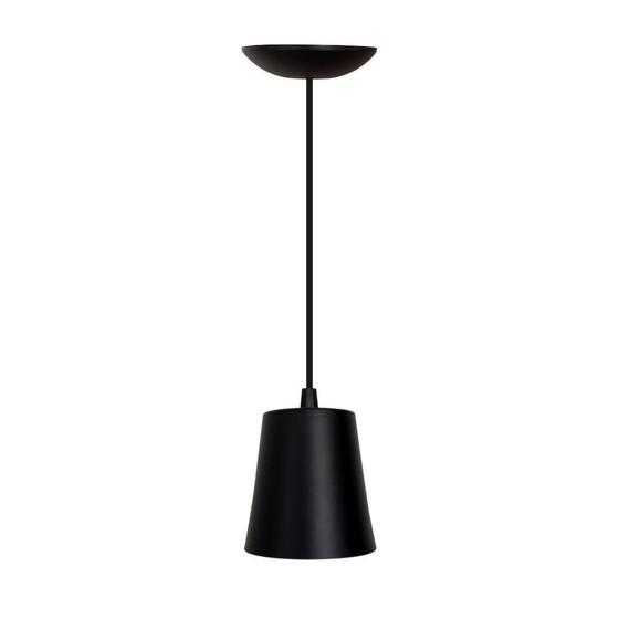 Imagem de Lustre Industrial Cozinha Ilha Vintage E-27 Balde Preto