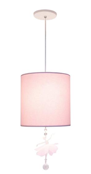 Imagem de Lustre infantil bailarina 25x25 rosa