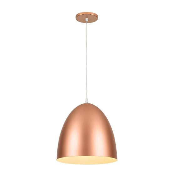 Imagem de Lustre Luminária Pendente Cônico Cobre Escovado E27- Elgin